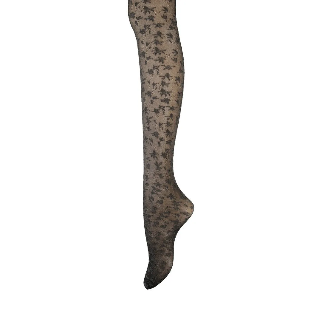 011700073 Leaf Pattern Sheer Tights 20D