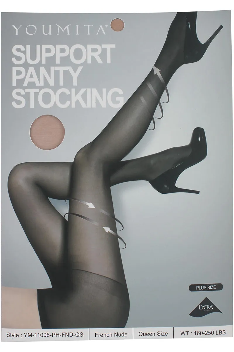 11008 6 Piece Support Panty Stocking – Firm Control Sheer Tights