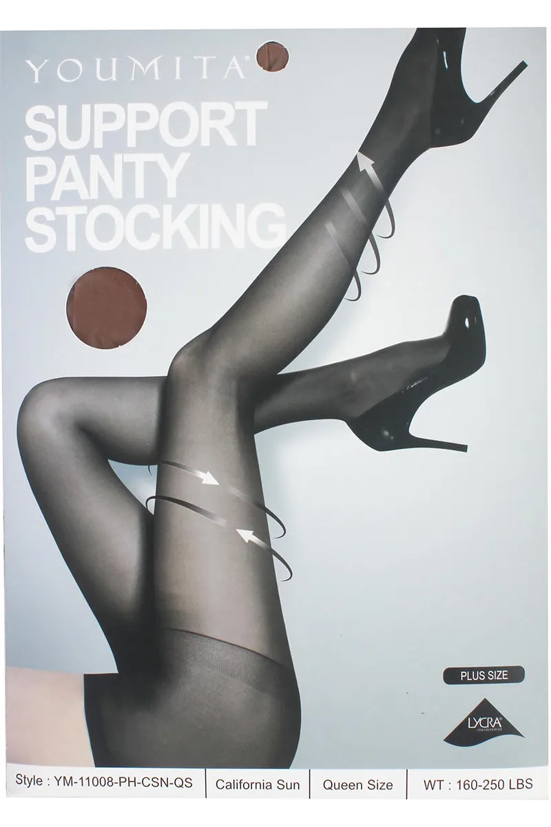 11008 6 Piece Support Panty Stocking – Firm Control Sheer Tights