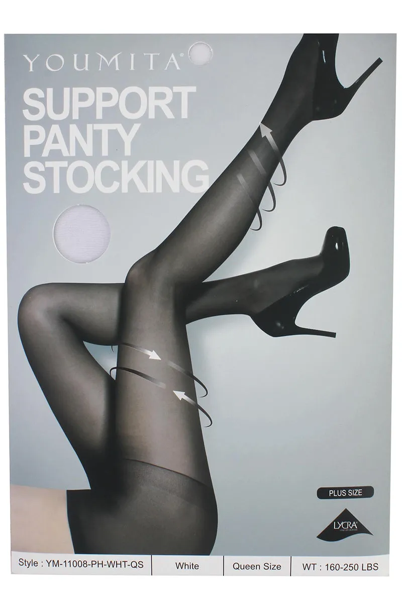 11008 6 Piece Support Panty Stocking – Firm Control Sheer Tights