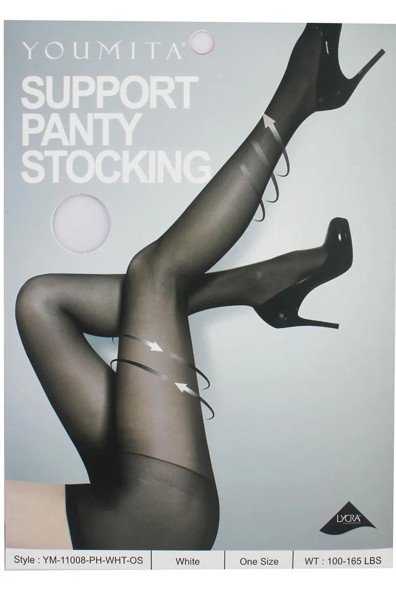 11008 6 Piece Support Panty Stocking – Firm Control Sheer Tights