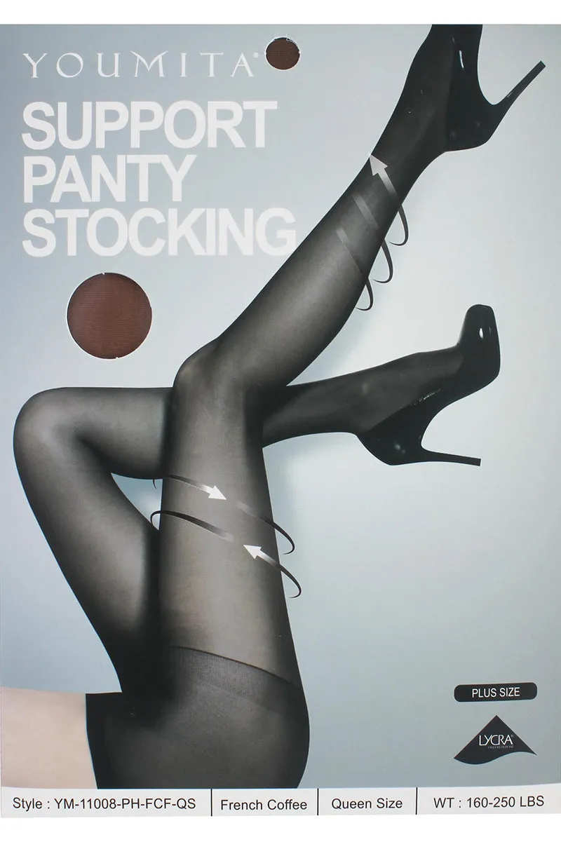 11008 6 Piece Support Panty Stocking – Firm Control Sheer Tights