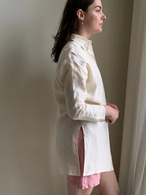 1980s linen tunic shirt