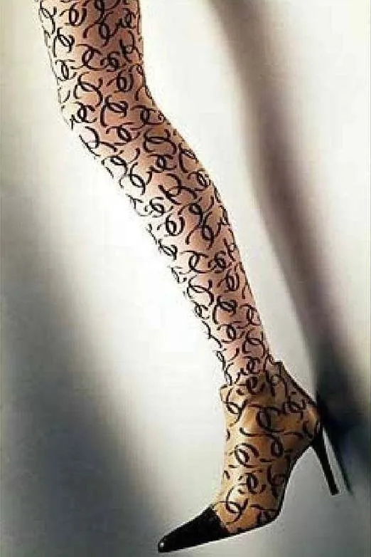 2000 A/W Monogram CC Logo Stockings