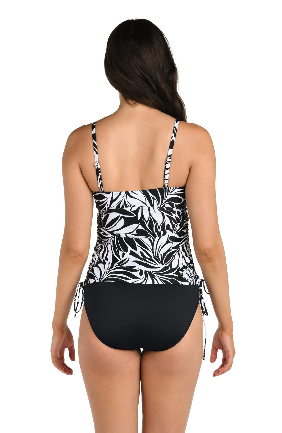24th & Ocean Floating Palms Side Shirred Tankini