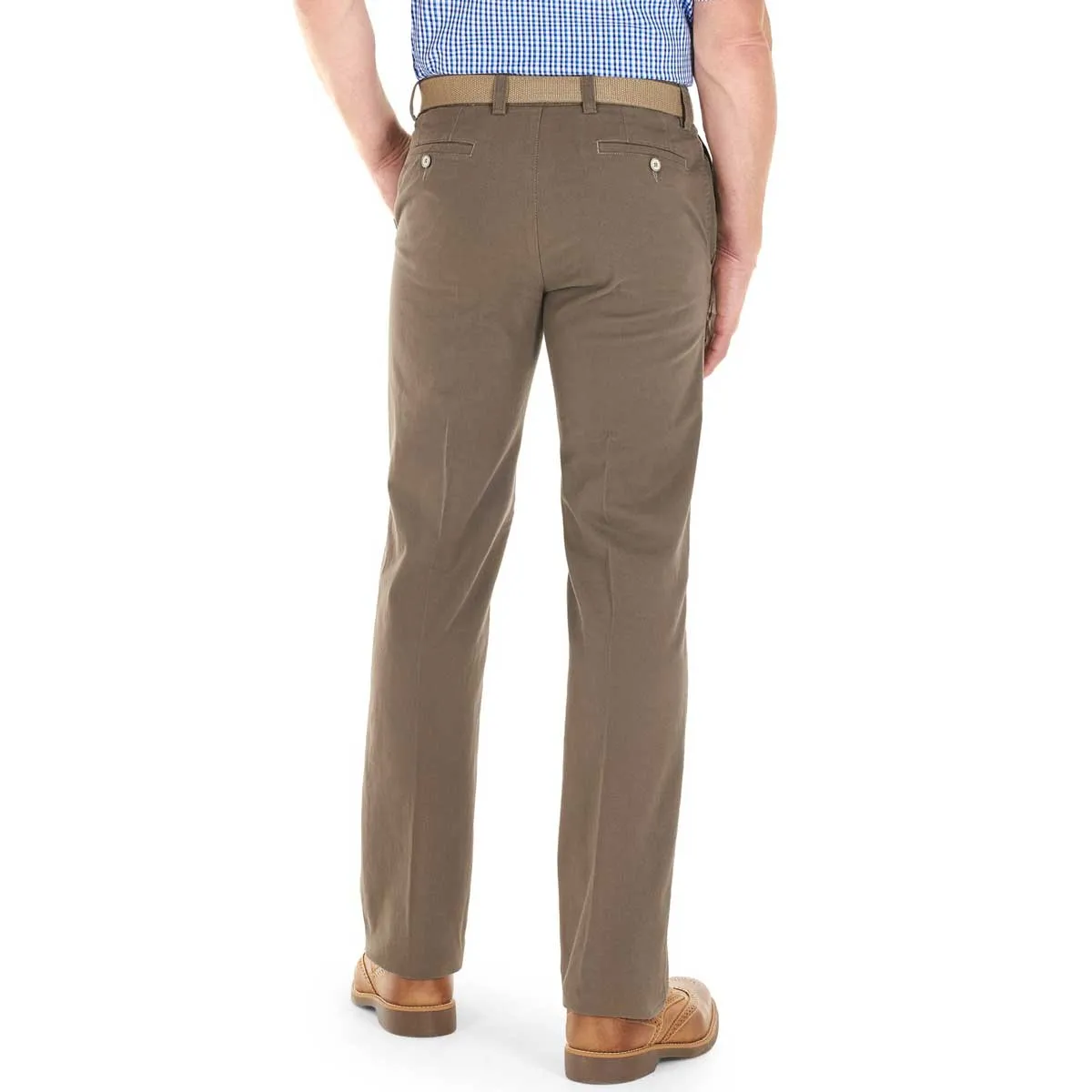 40% OFF - GURTEEN Chinos - Longford Stretch Cotton – Taupe - Size: 46 REG