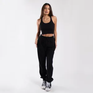 4010 - Women's Cropped 2x1 Ribbed Tank