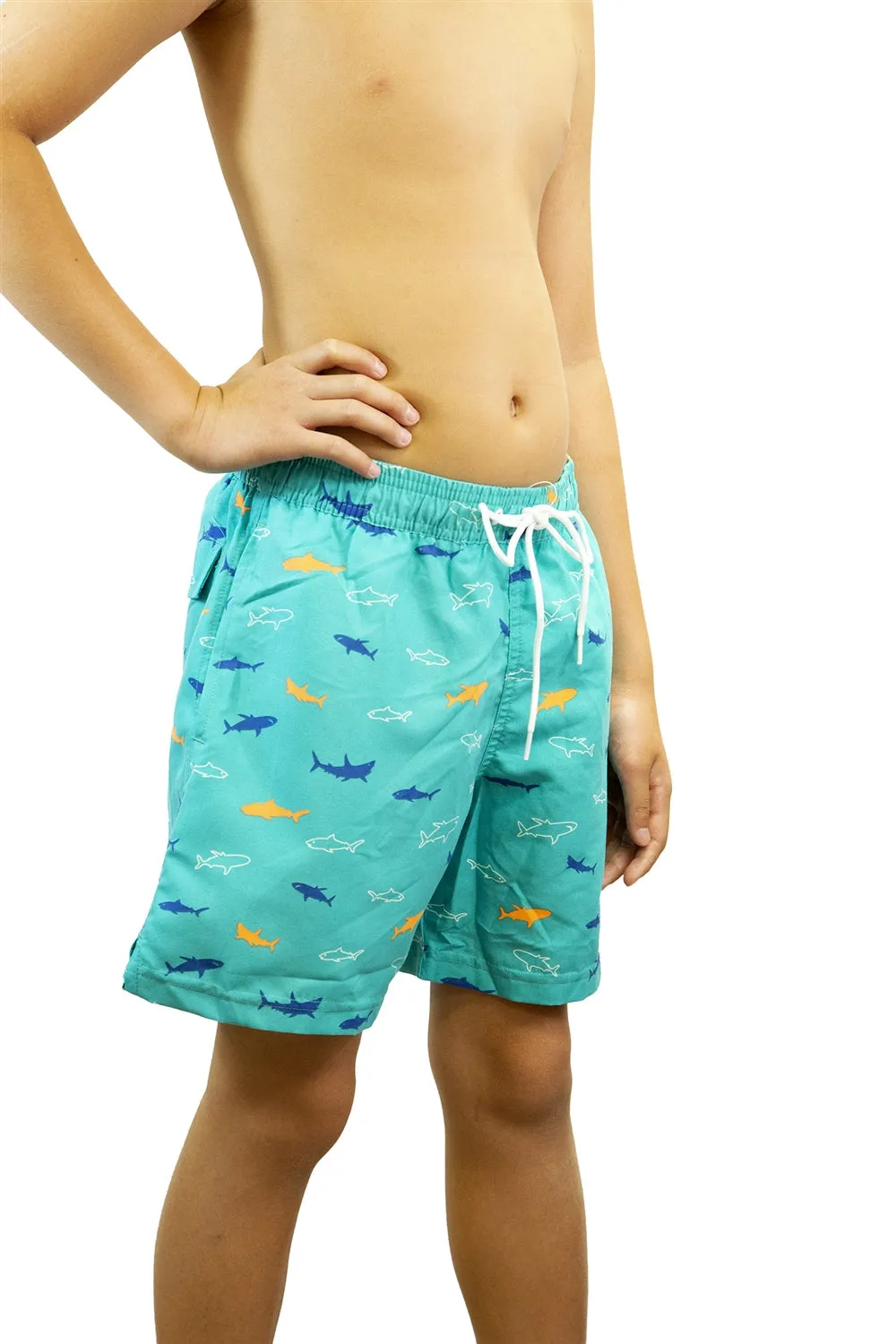 Adoretex Boy's Fish Printed Beach Board Shorts (MP020)