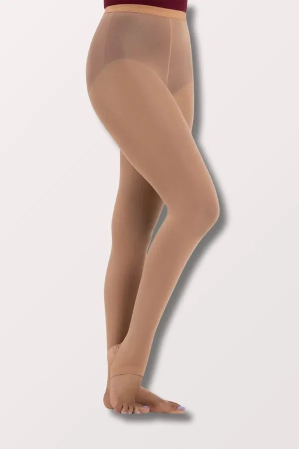 Adult Ultra Hold Stirrup Tights - Suntan
