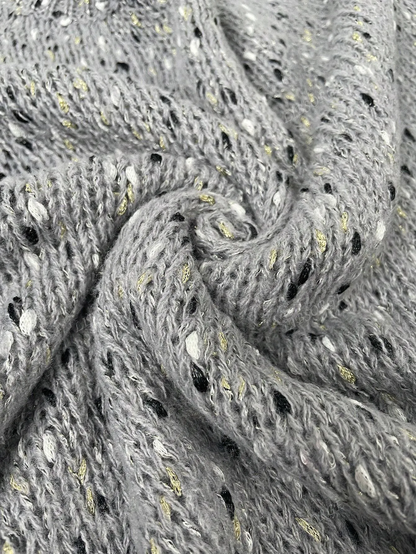 AFTA Crew Neck Lantern Sleeve Sweater