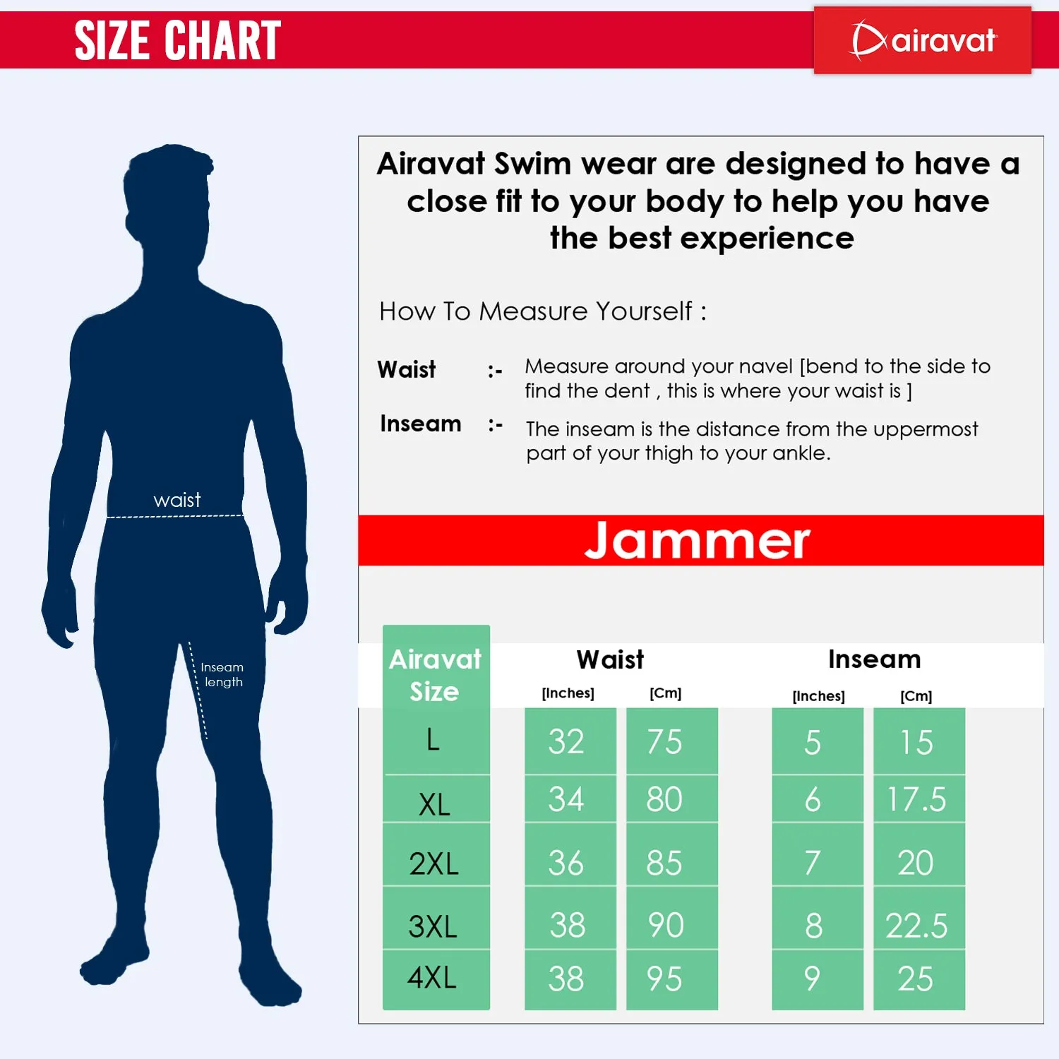 Airavat Zetus 1501 Men's Swimming Trunk | Quick-Dry, Stretchable & Comfortable Swimwear | Durable Fabric for Training & Leisure Swimming