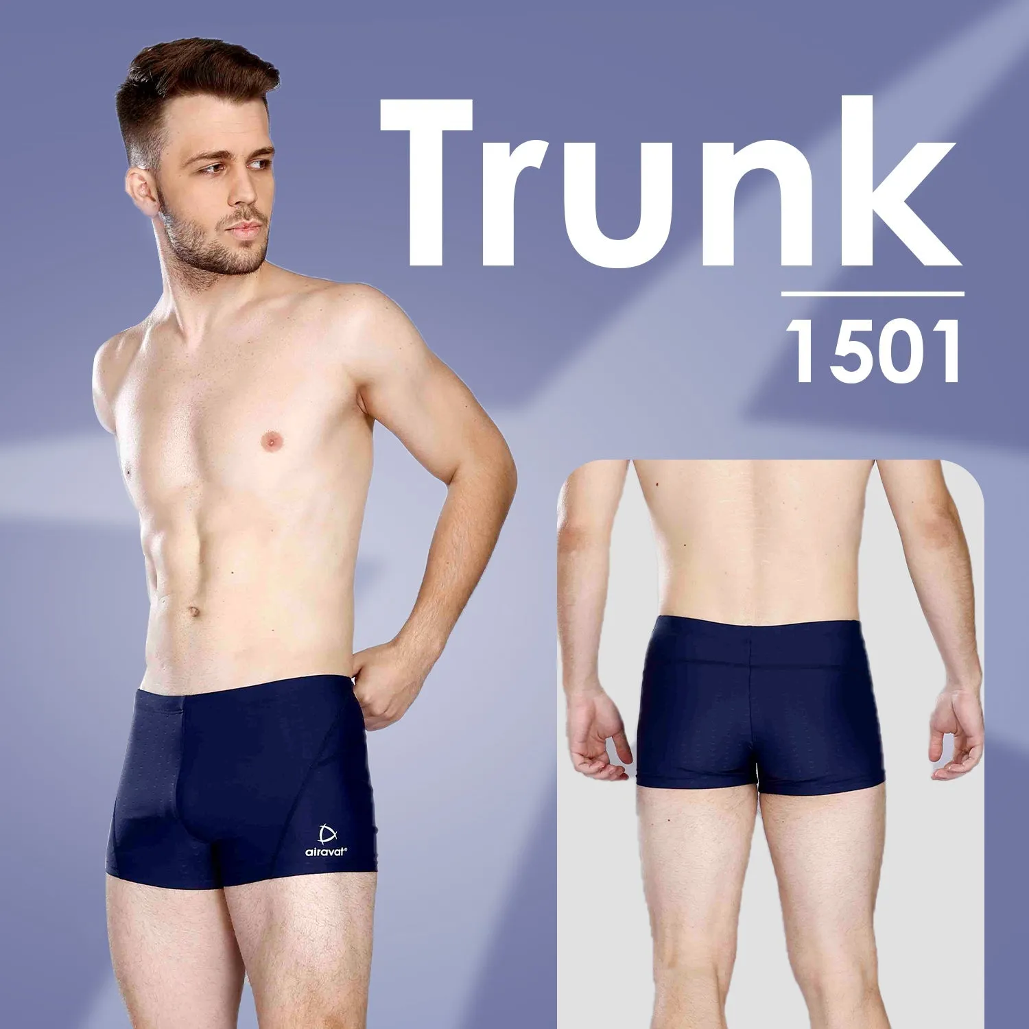 Airavat Zetus 1501 Men's Swimming Trunk | Quick-Dry, Stretchable & Comfortable Swimwear | Durable Fabric for Training & Leisure Swimming