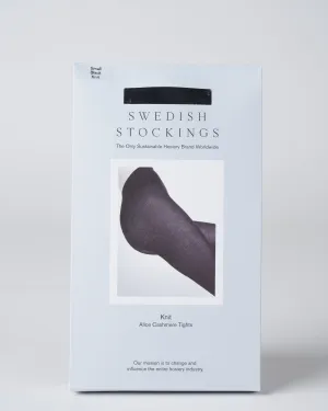 alice cashmere tights - black