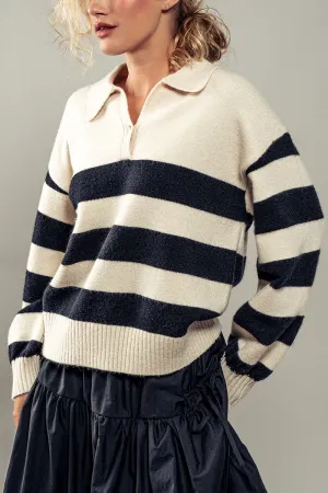 Anastasia Polo Attire Pullover - BLACK