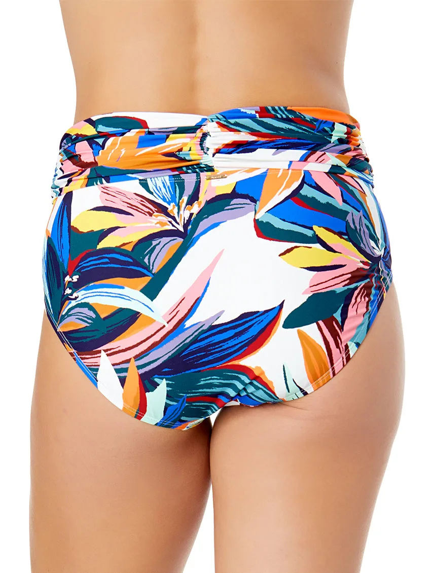 Anne Cole Shirred Waist Swim Bottom