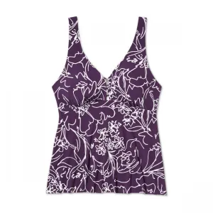 Aqua Green Women's Hardware Detail Tankini Top