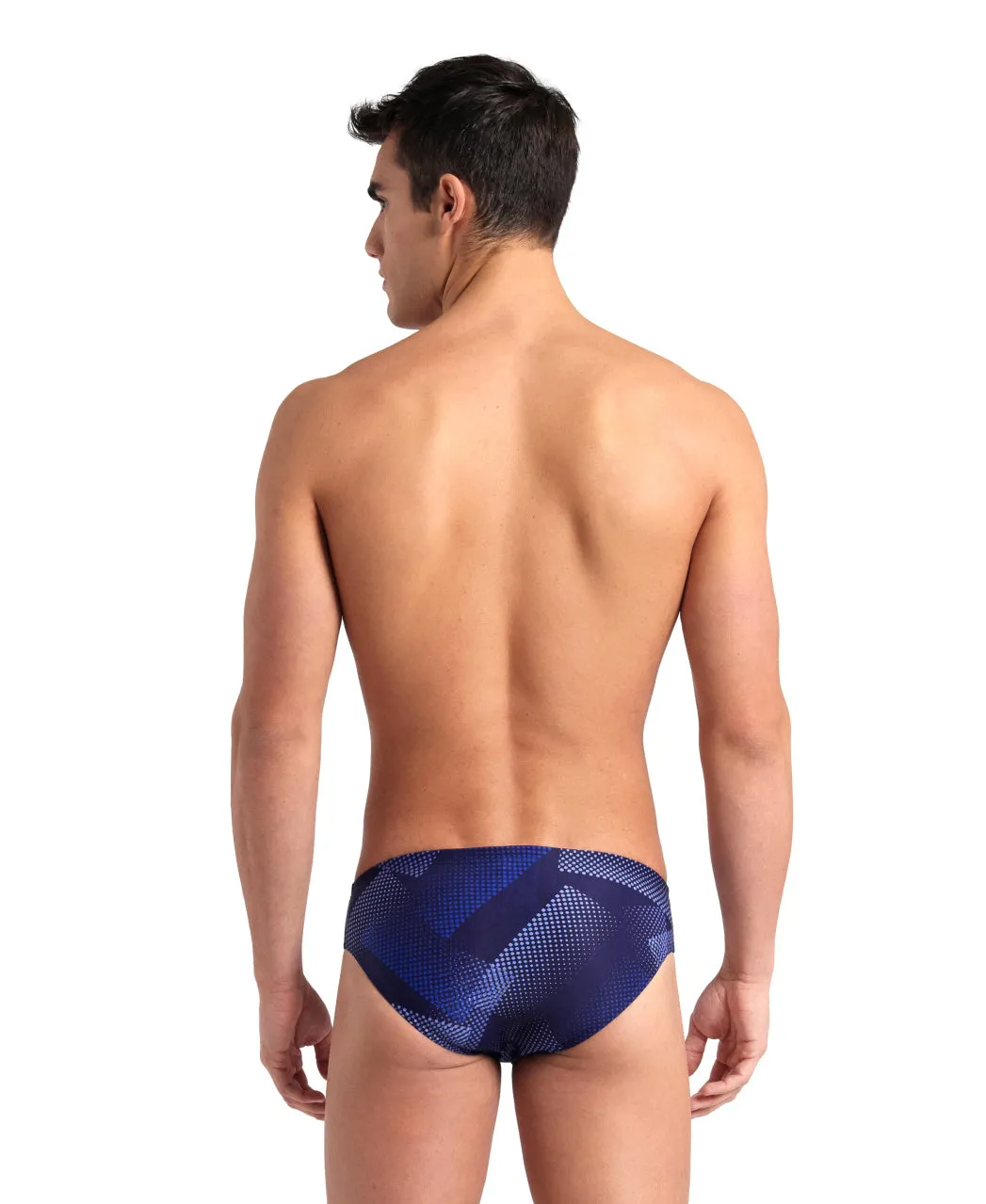 Arena Performance Men's Halftone Swim Briefs - Navy