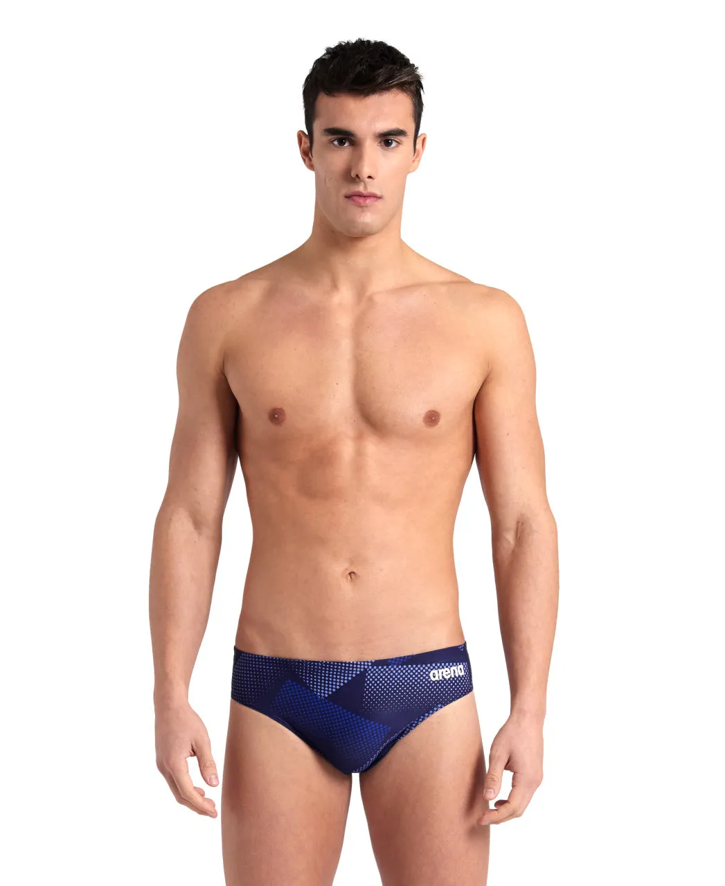 Arena Performance Men's Halftone Swim Briefs - Navy