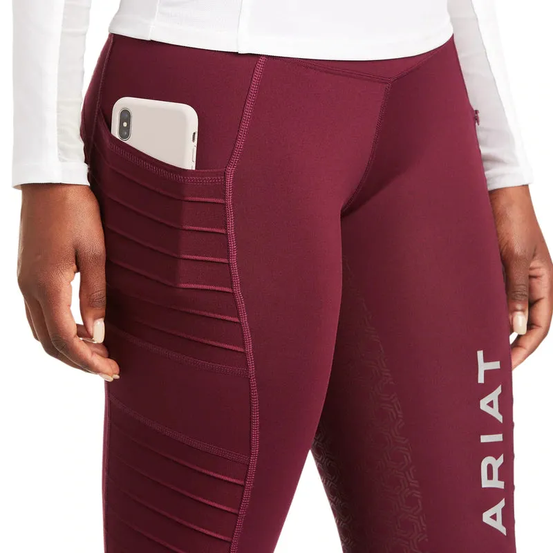 Ariat Ladies EOS MOTO Full Seat Tights Windsor Wine