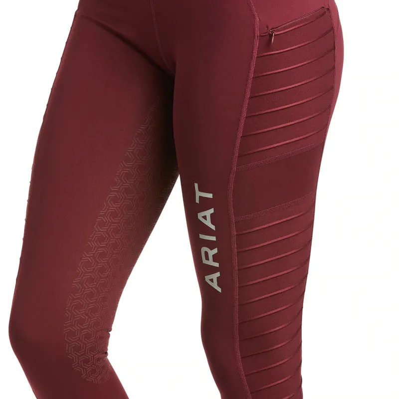 Ariat Ladies EOS MOTO Full Seat Tights Windsor Wine