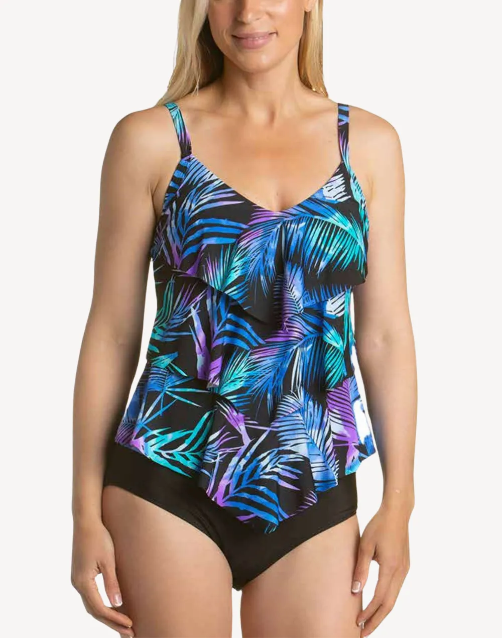 Aruba Tiered Ruffle Tankini Top