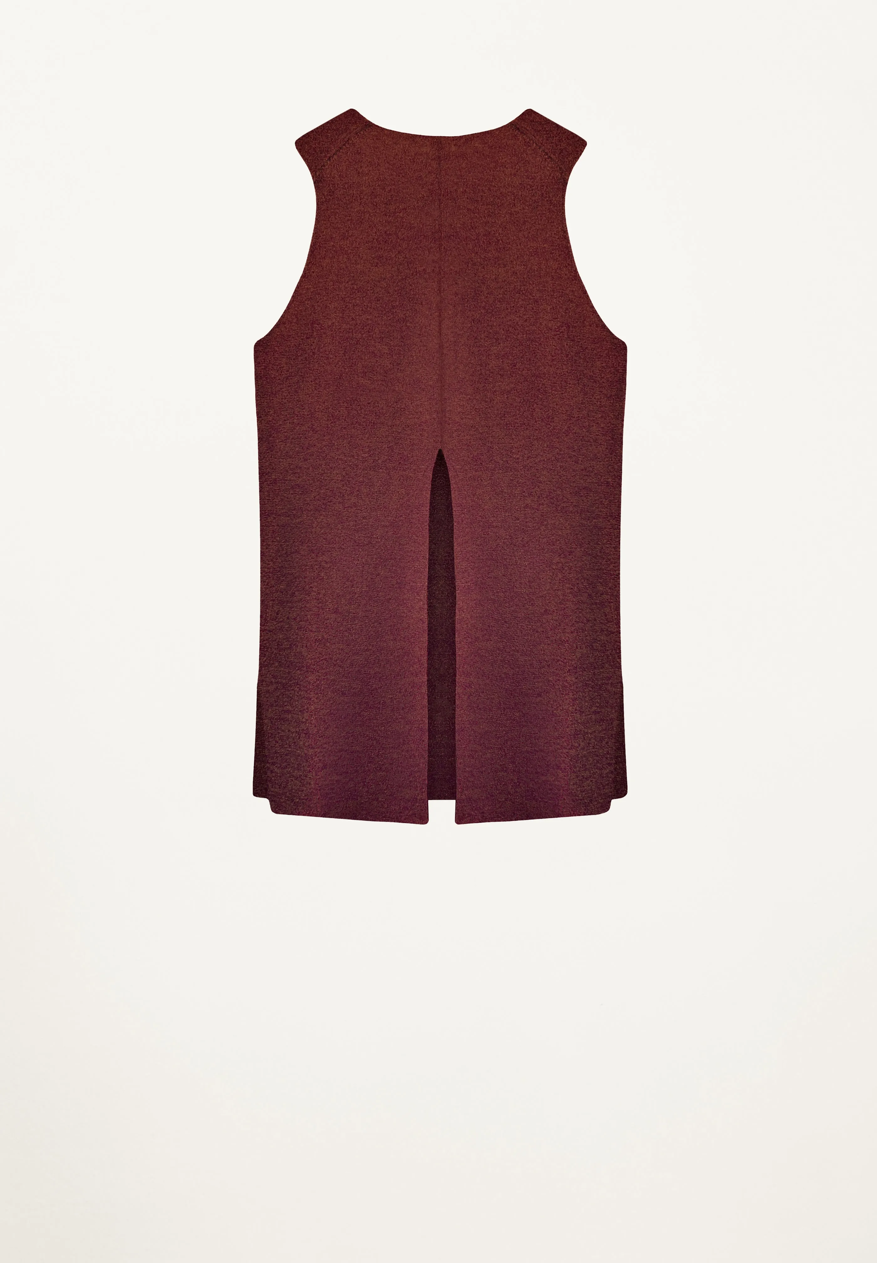 Aurora Split Back Tunic in Plum