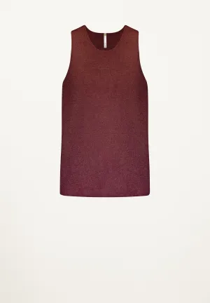 Aurora Split Back Tunic in Plum