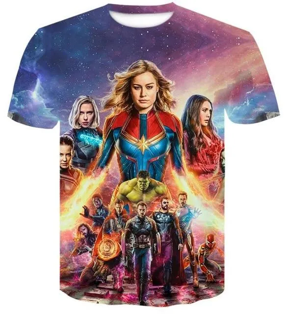 Avengers Endgame 3D print t-shirts