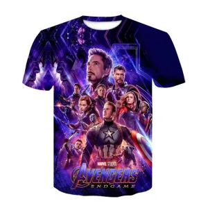 Avengers Endgame 3D print t-shirts