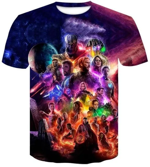 Avengers Endgame 3D print t-shirts