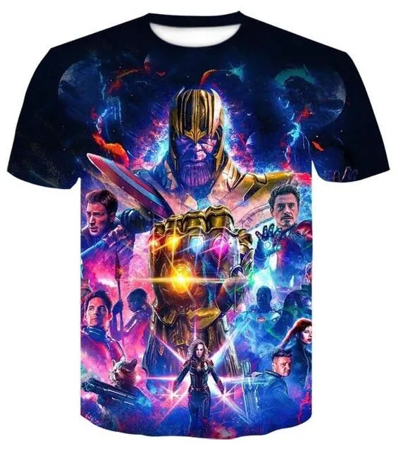 Avengers Endgame 3D print t-shirts