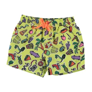 Baby Boys ToyS And Food Swim Shorts
