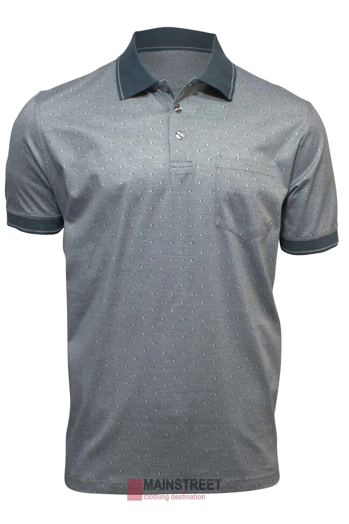 Back Bay Mercerised Cotton Jacquard Polo