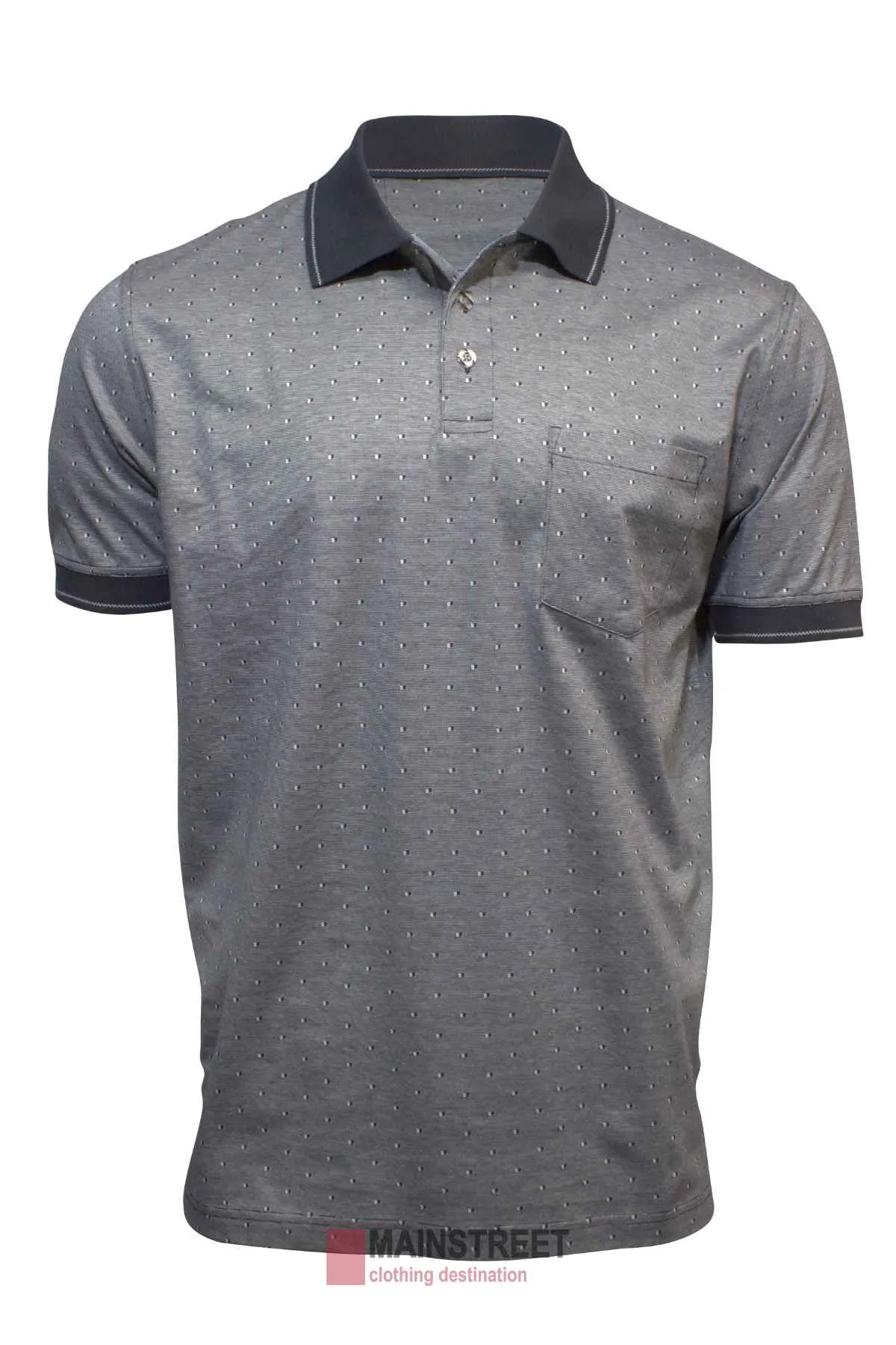Back Bay Mercerised Cotton Jacquard Polo