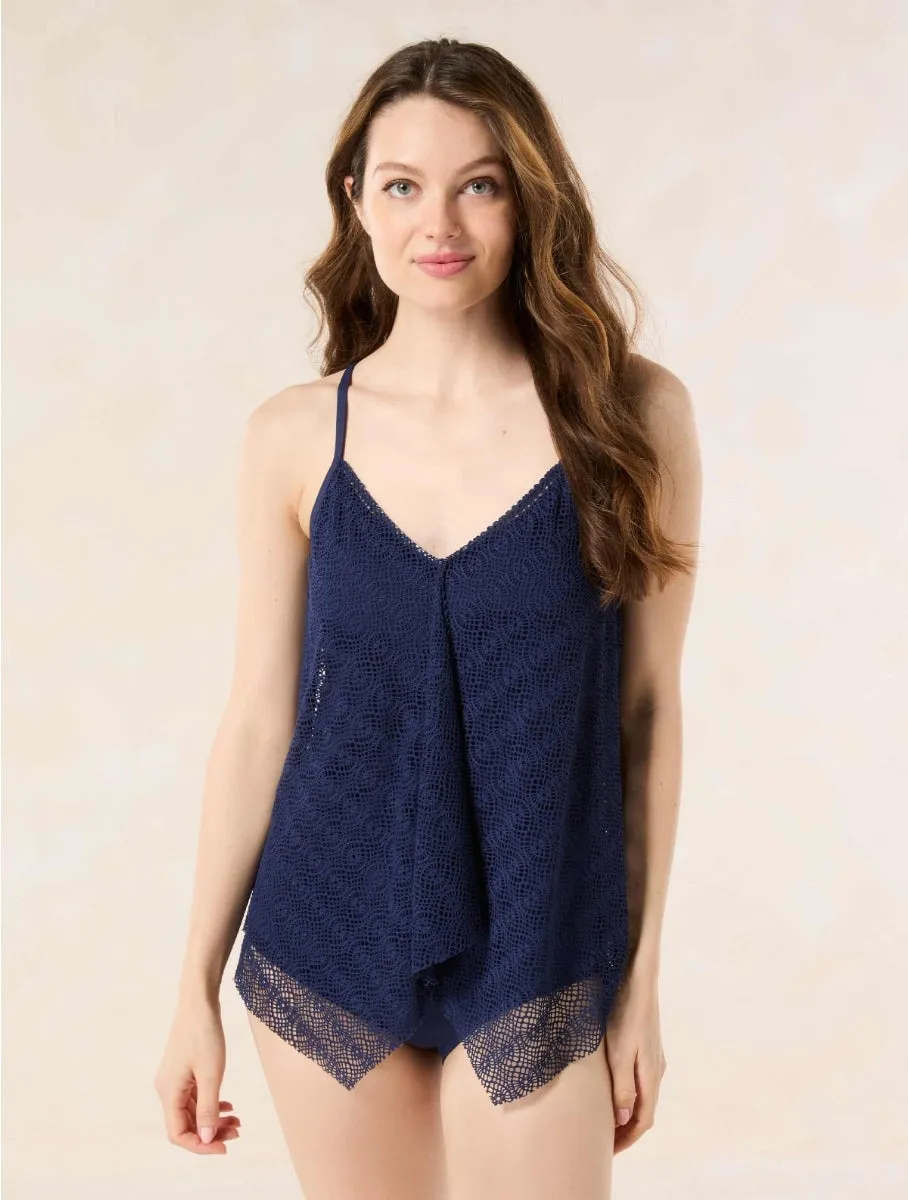 Beach House Sunburst Crochet Kerry Tankini