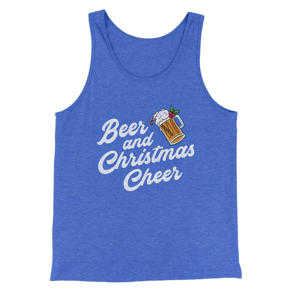 Beer And Christmas Cheer Men/Unisex Tank Top