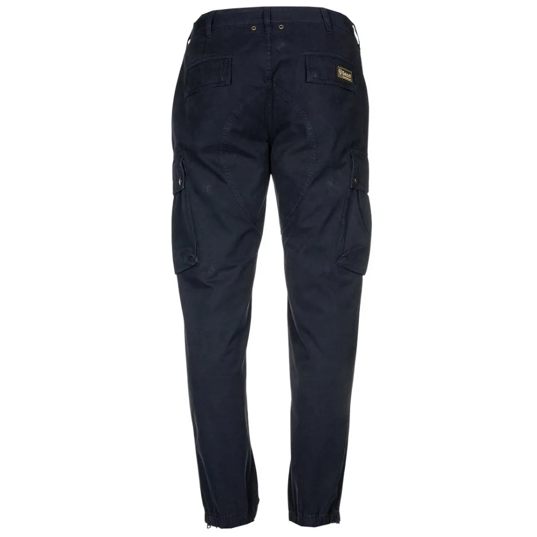 Belstaff Mens Trousers Trialmaster Cargos Trousers Navy Blue