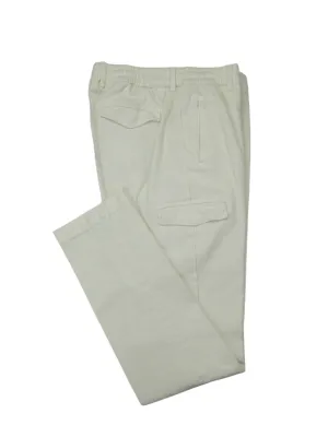 Berwich White Drawstring Chino