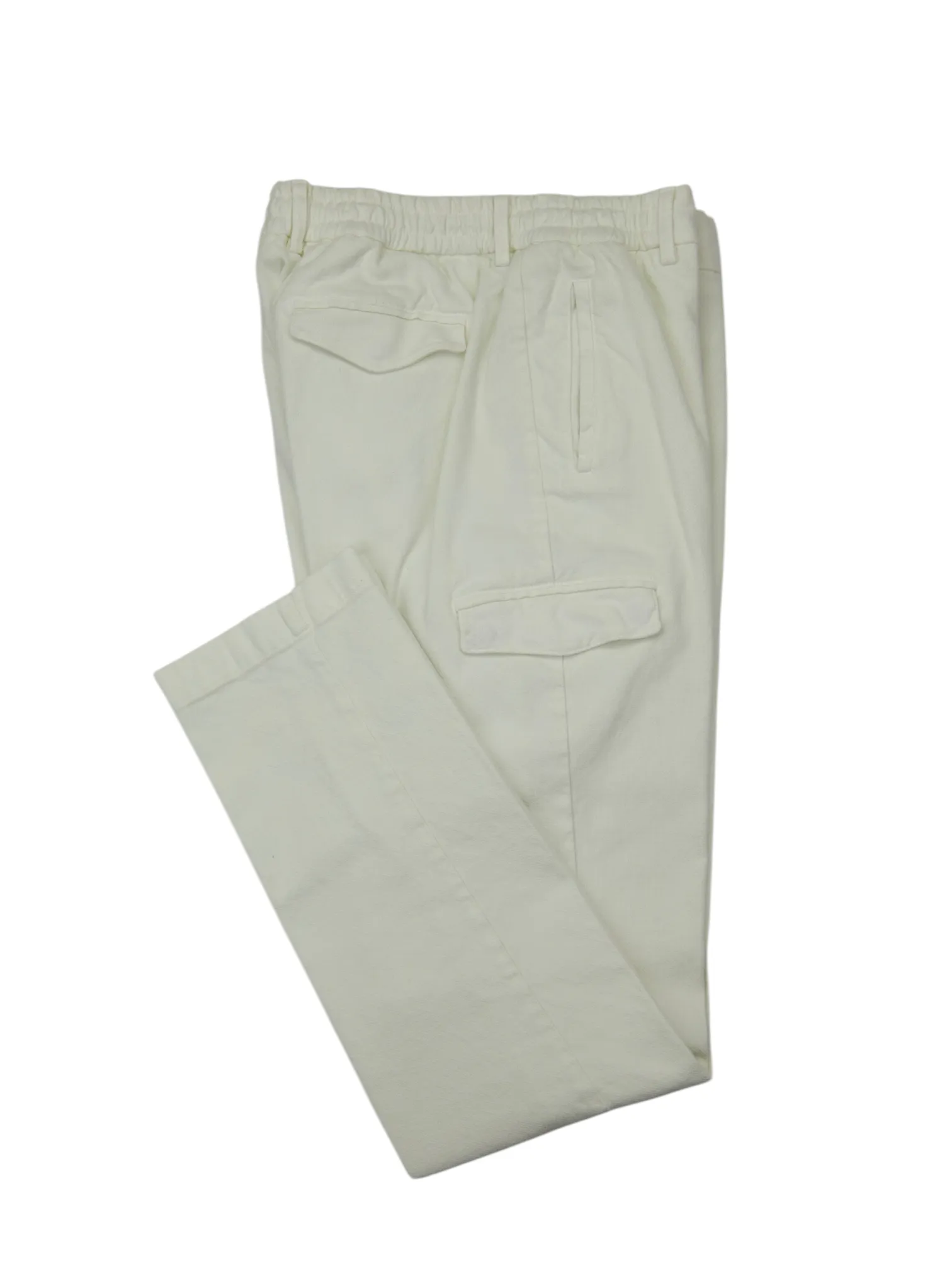 Berwich White Drawstring Chino
