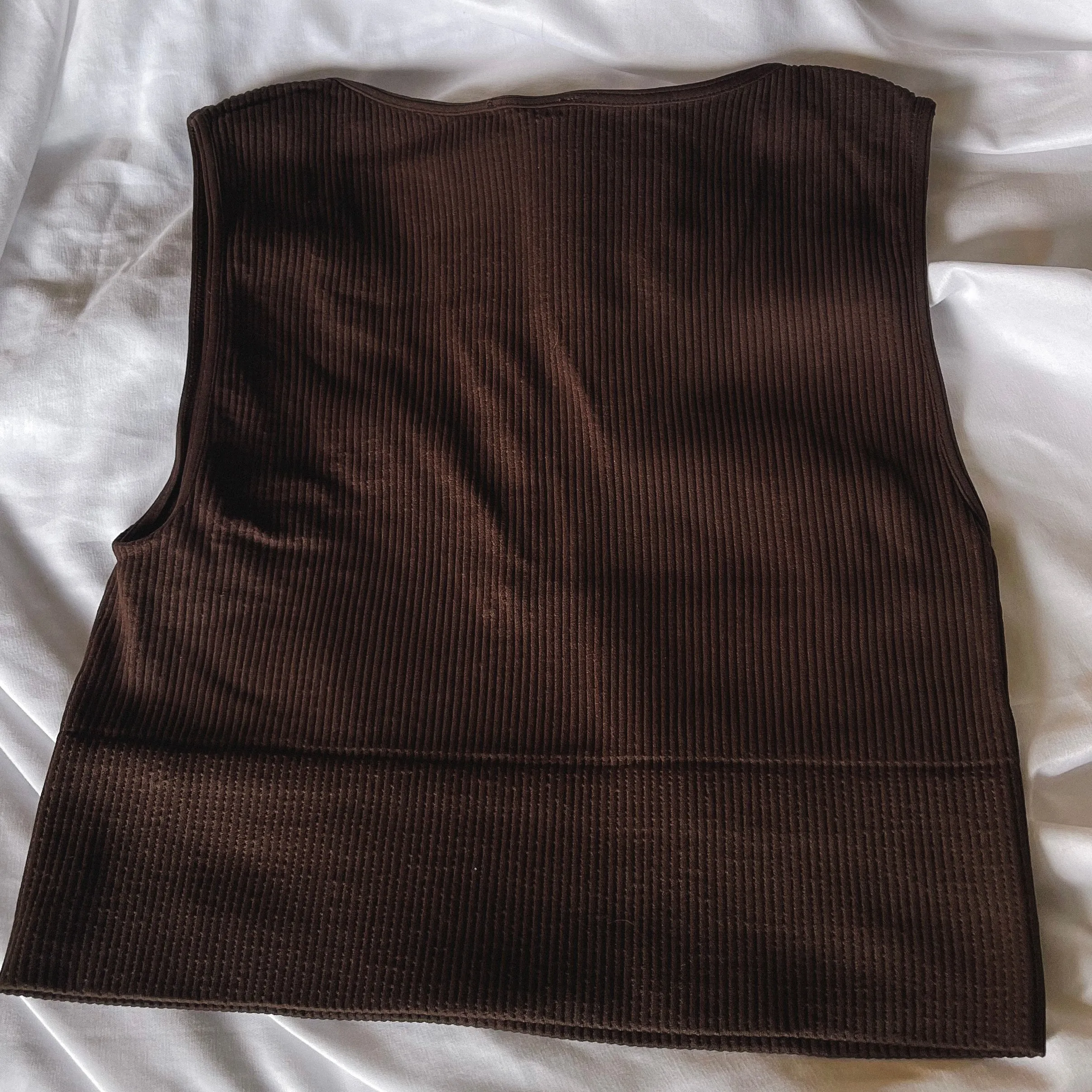 Best Decision Crop Tank - Chocolate