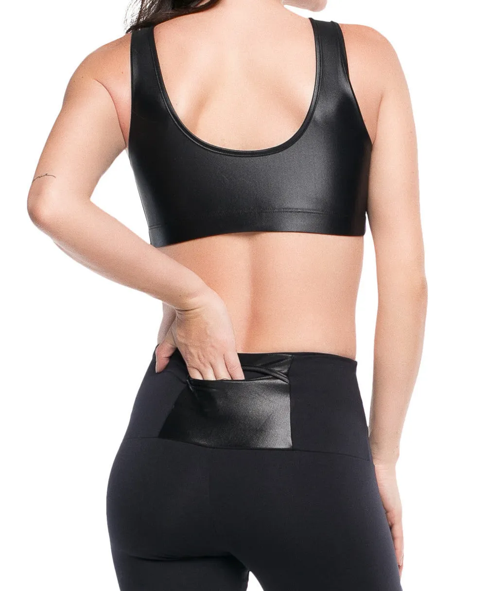 Biker Supplex Compress F/L Tights - w/ Phone Pocket