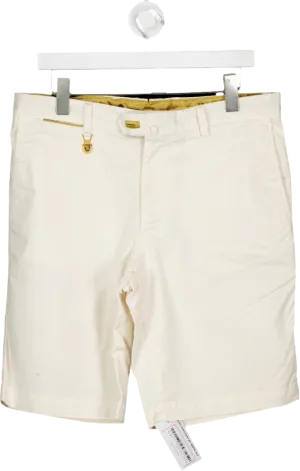 Billionaire Cream Regular Fit Chino Shorts UK M