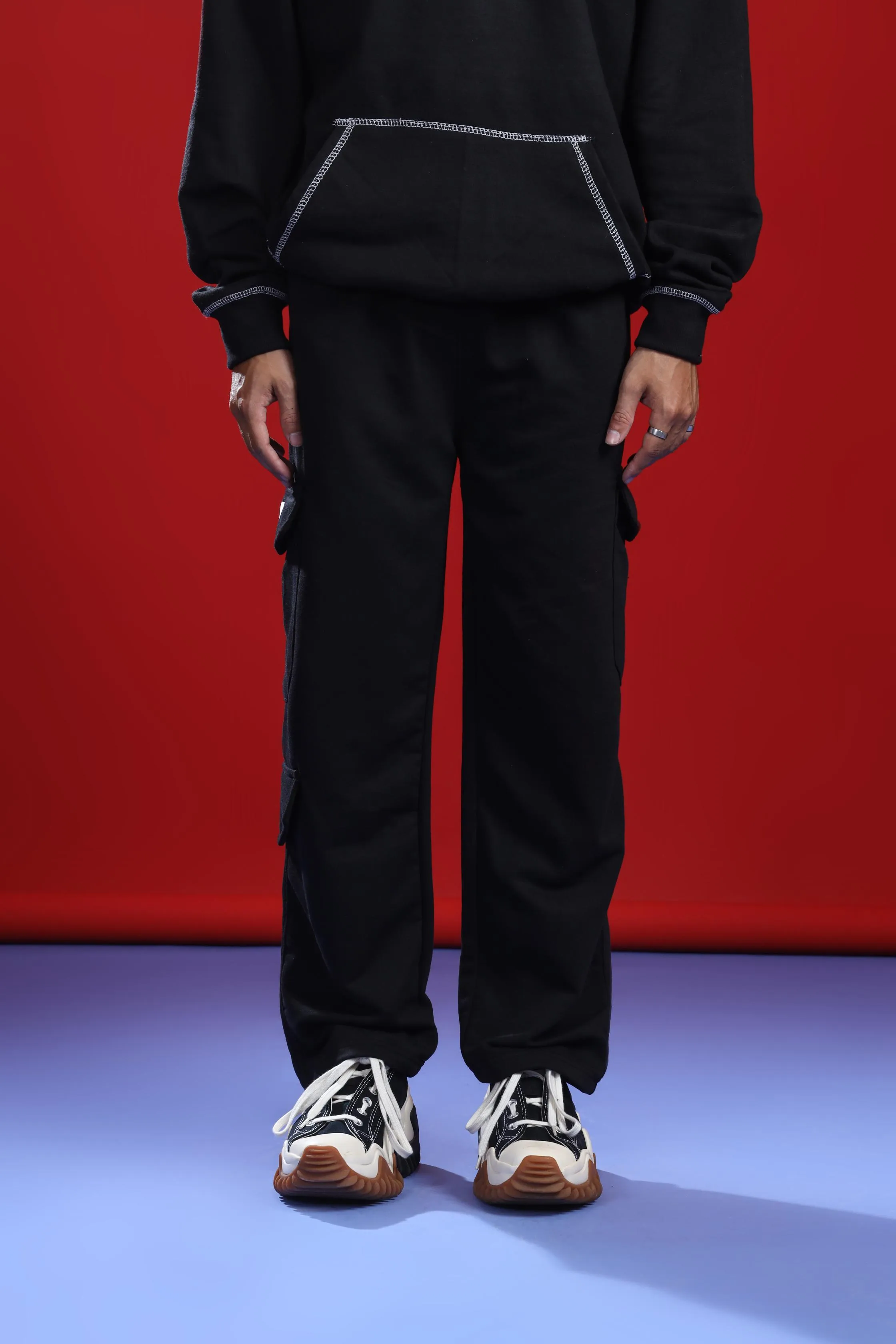 BLACK CARGO TROUSER