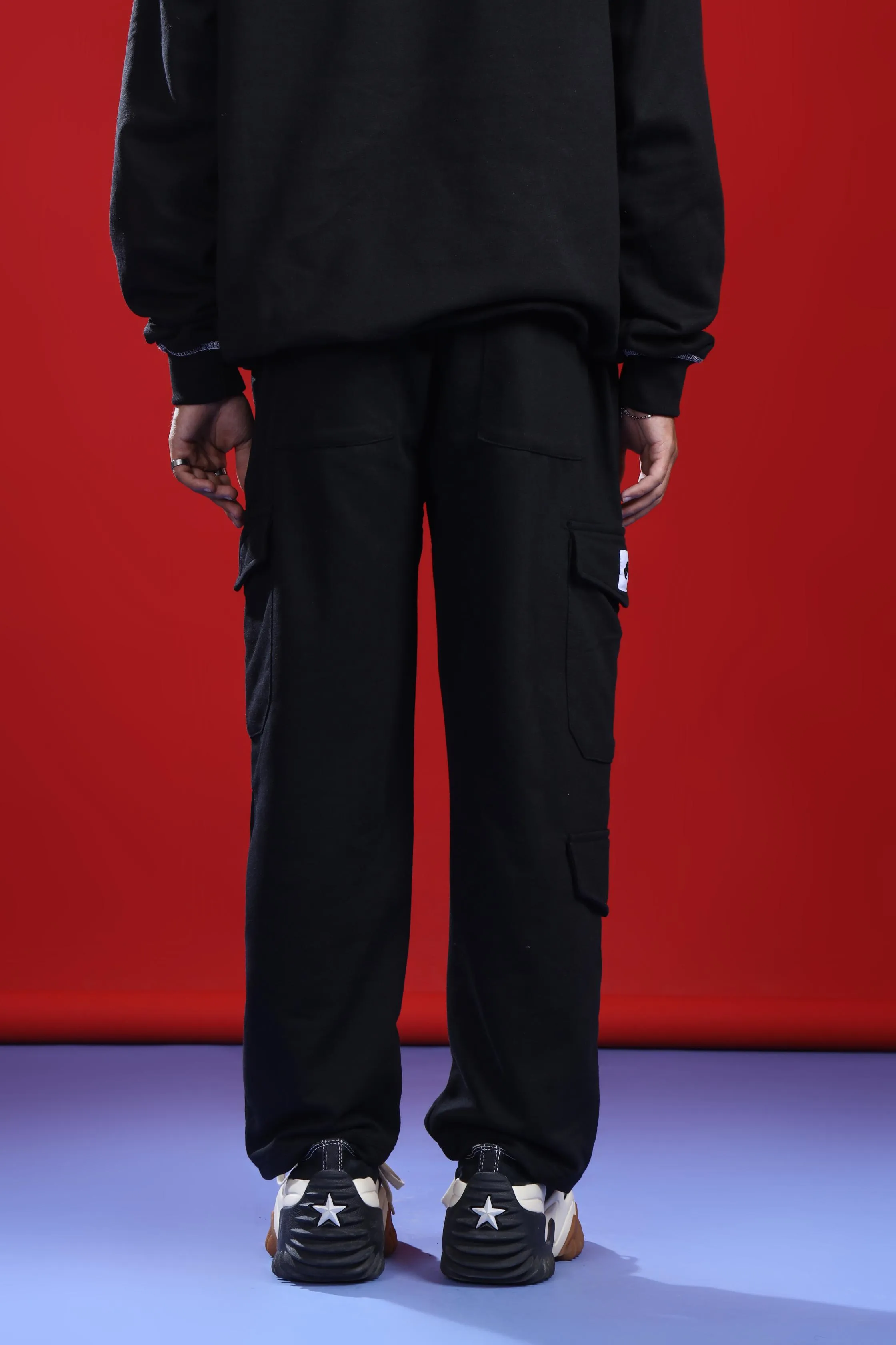 BLACK CARGO TROUSER