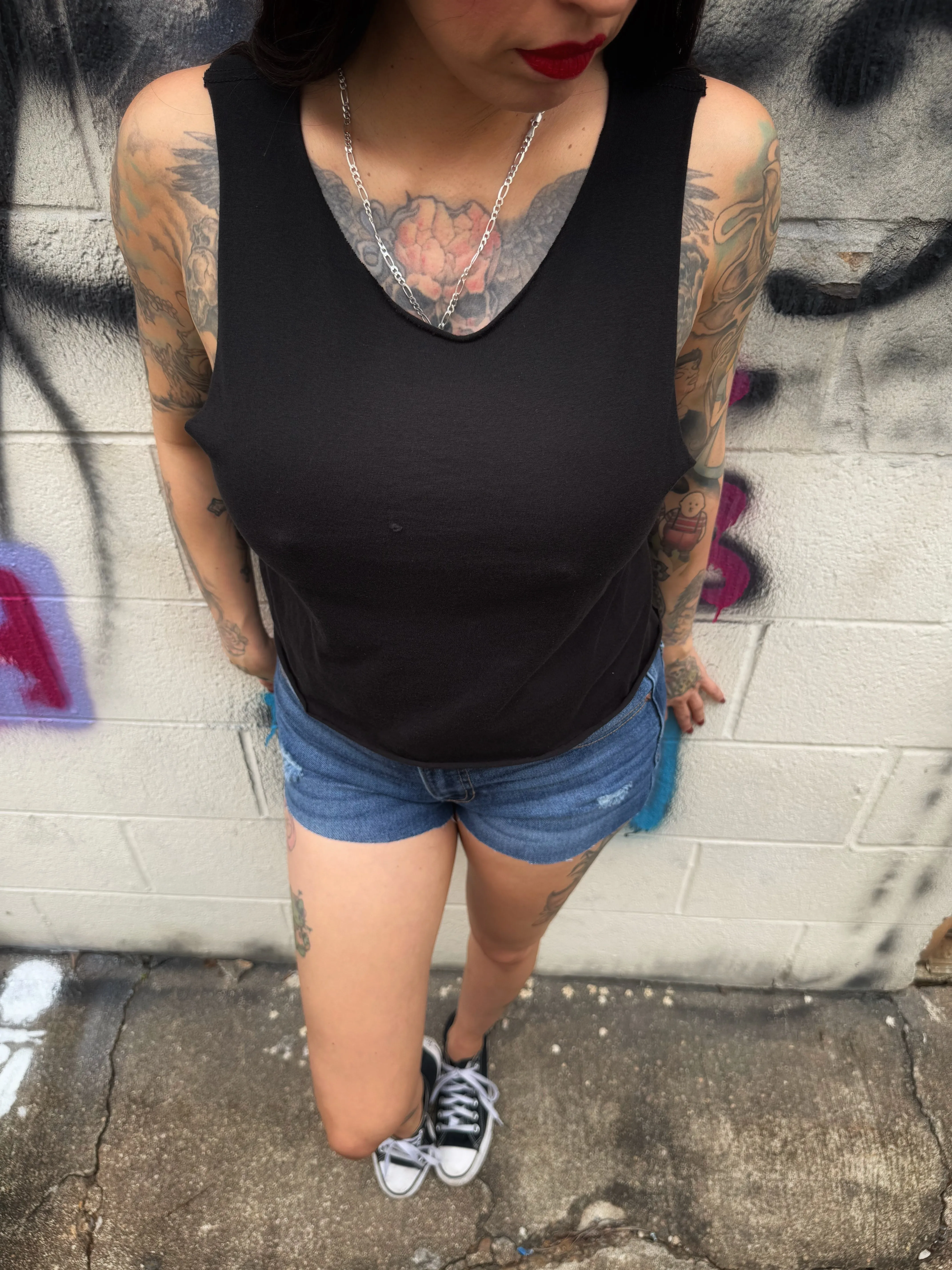 BLACK CROP TANK TOP 1.0