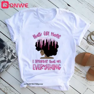 Black Girl Is Beautiful Magic Fashion Graphic T-shirts