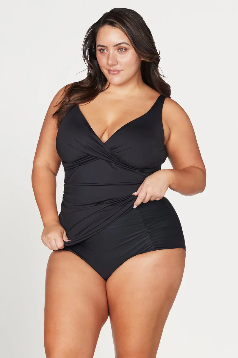 Black Hues Delacroix Multifit Cup Tankini Top