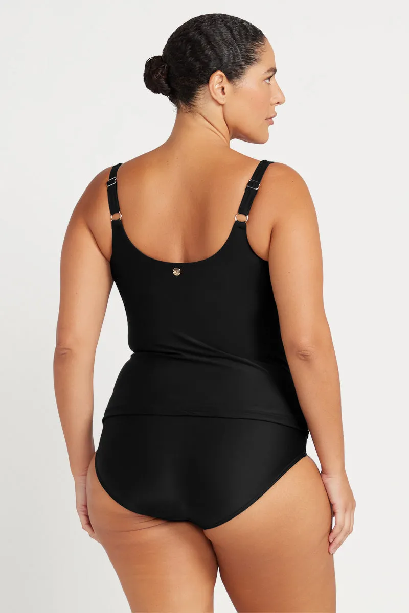 Black Hues Delacroix Multifit Cup Tankini Top