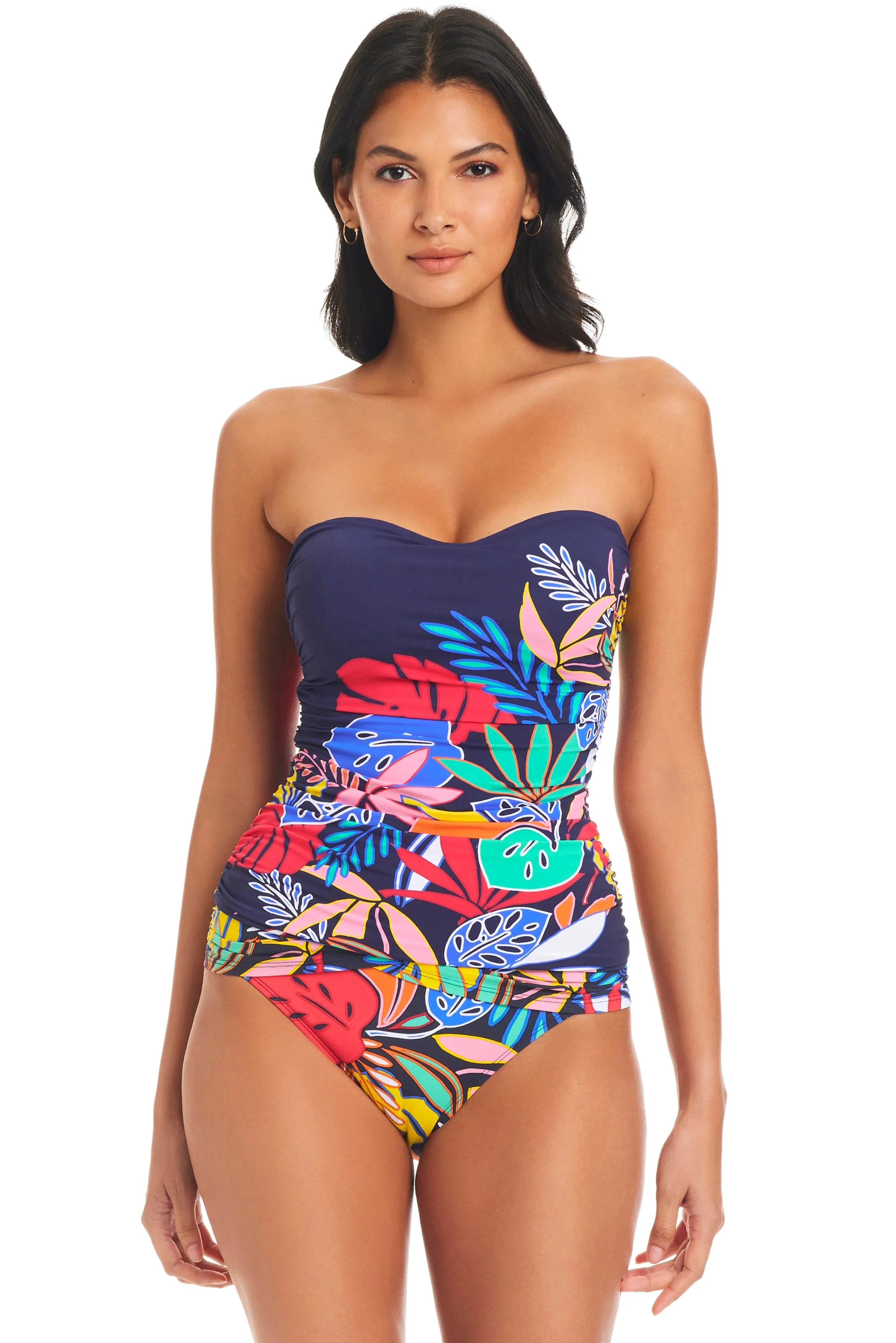 BLEU- WOMEN'S COLOR FIELD TANKINI TOP