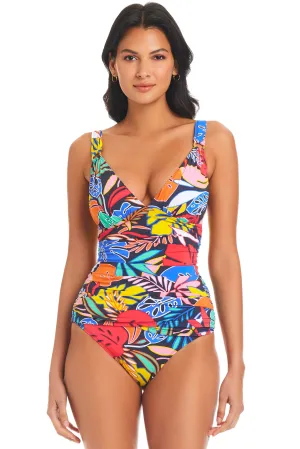 BLEU- WOMEN'S COLOR FIELD TANKINI TOP